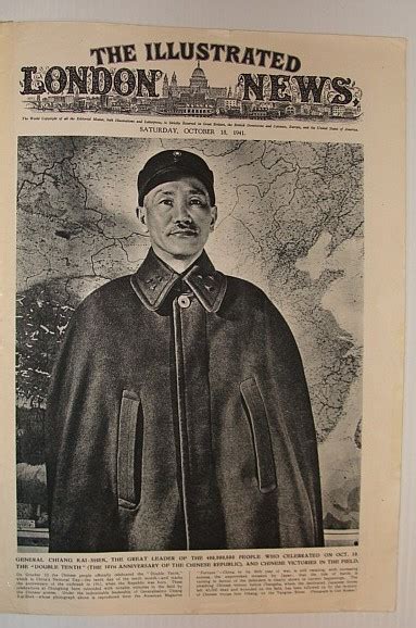 The Illustrated London News October 18 1941 Chiang Kai Shek Cover