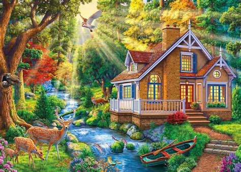 Solve Forest House Jigsaw Puzzle Online With 352 Pieces