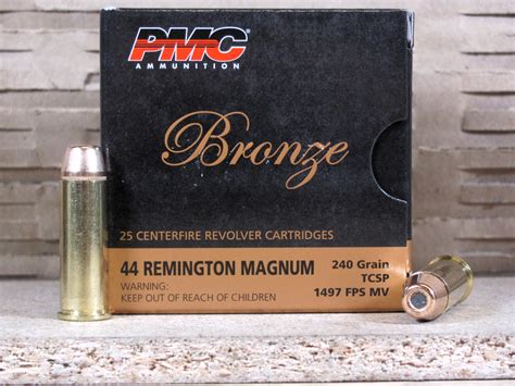 25 Round Box 44 Magnum 240 Grain TCSP Ammo By PMC 44D SGAmmo