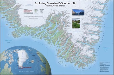 Greenland's Southern Tip Map