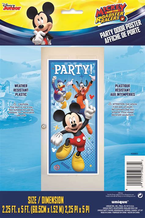 Disney Mickey Mouse Roadster Door Poster (1ct) - Discount Pool And ...