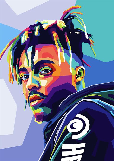 Juice Wrld Wpap Pop art Digital Art by Noval Purnama - Pixels