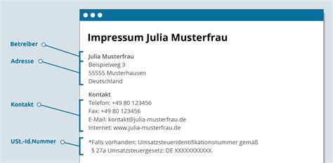 Impressum Erstellen 2022 Was Muss Rein