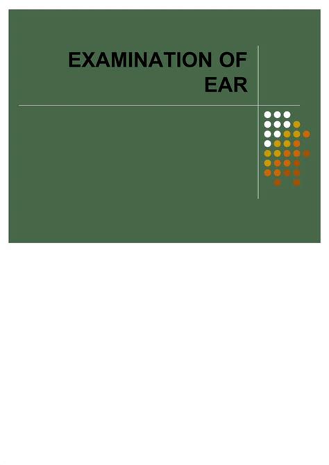 PDF EXAMINATION OF EAR DOKUMEN TIPS