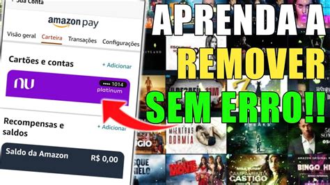 Como Remover Cart O De Cr Dito Da Amazon Prime Youtube