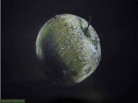Зеленое яблоко - Demiart