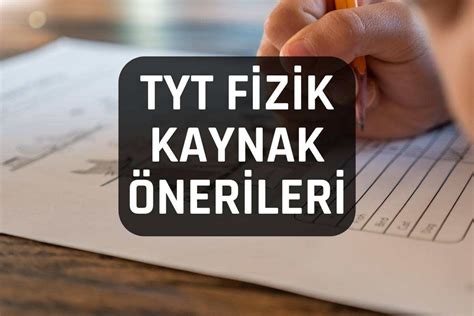 TYT Fizik Kaynak Önerileri Eğitim Pusulam