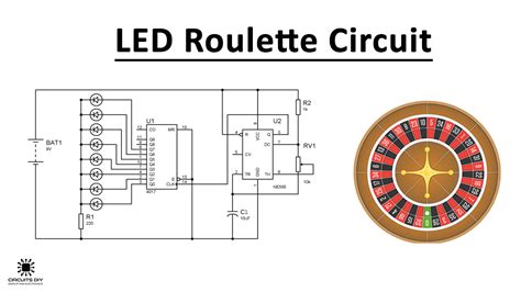 Led Roulette Circuit Using Timer Ic