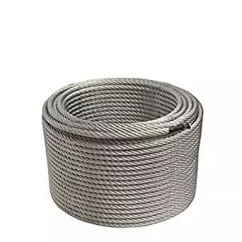 Bharat Ropes Galvanized Fiber Core Dia 16mm Size 6x19 Mm Steel Wire