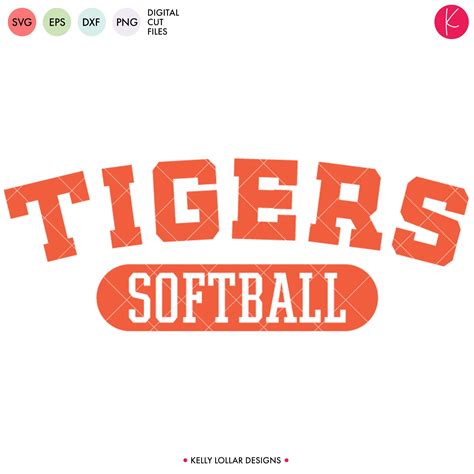 Tigers Baseball And Softball Bundle Svg Dxf Eps Png Cut Files Kelly