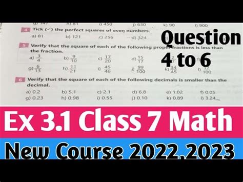 Exercise 3 1 Class 7 Math Kpk Textbook New Course 2022 Math 7 New