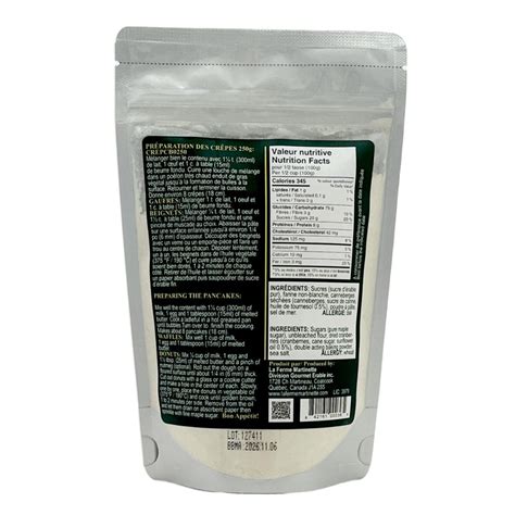 Harina Para Hot Cakes Maple Cranberry Con Arandanos 250g La Ferme Martinette