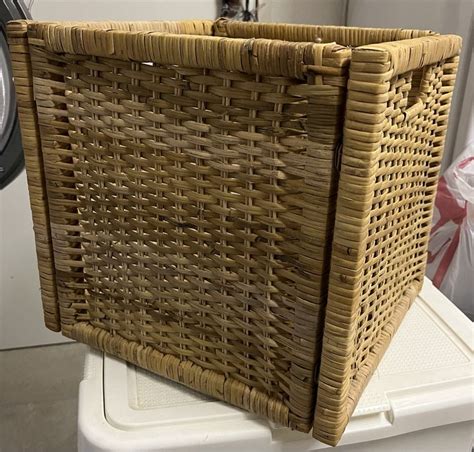 2 Rattan Körbe „branäs Zu Kallax System Von Ikea Kaufen Auf Ricardo