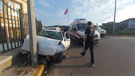 İşe gitmek için yola çıkmıştı alkollü sürücü aracına arkadan çarptı