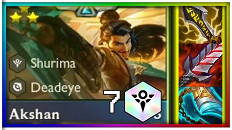 Try Hard Akshan ⭐⭐⭐ Ft 7 Shurima Tft Set 9 Youtube