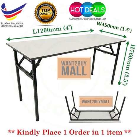 Foldable Banquet Table Event Catering Hall Buffet Folding Table