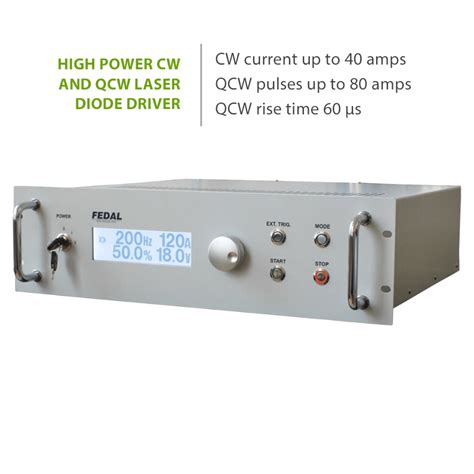 Cw Qcw High Power Laser Diode Driver Up To 80 Amps