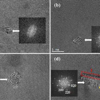 Hrtem Image Of Precipitates And Their Fft Images Al A Aged For