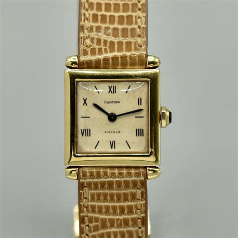 Cartier Tank Obus Yellow Gold Romain R A