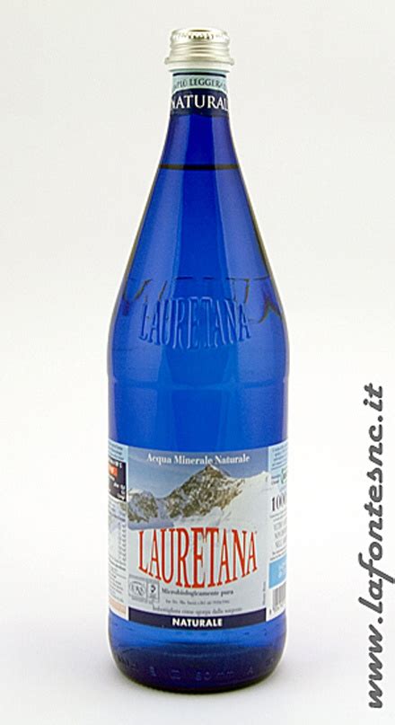 Acqua Lauretana Naturale 1 Litro Vetro 12 Bottiglie La Fonte Snc