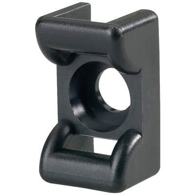 Buy HellermannTyton KR6G5-PA66-BK (100) Cable mount Screw fixing 151 ...