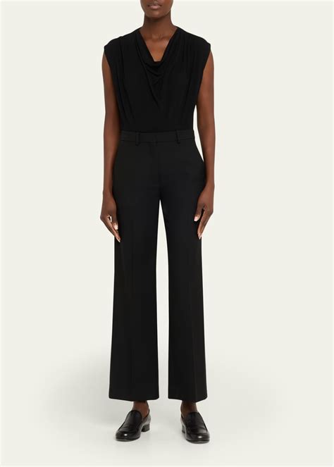 Vince Draped Cowl-Neck Top - Bergdorf Goodman