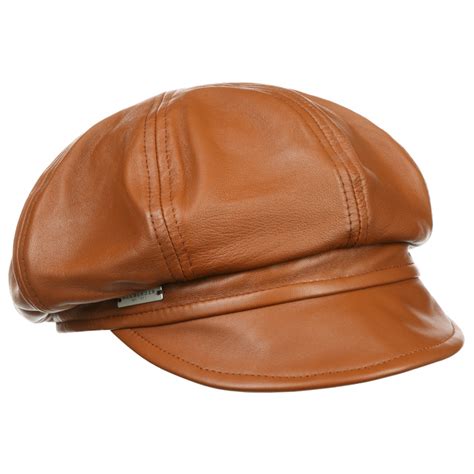 Casquette Gavroche En Cuir By Seeberger Chapeaux Casquettes