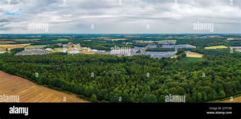 Aerial View Over Leeds Festival In Bramham Park Stock Photo Alamy