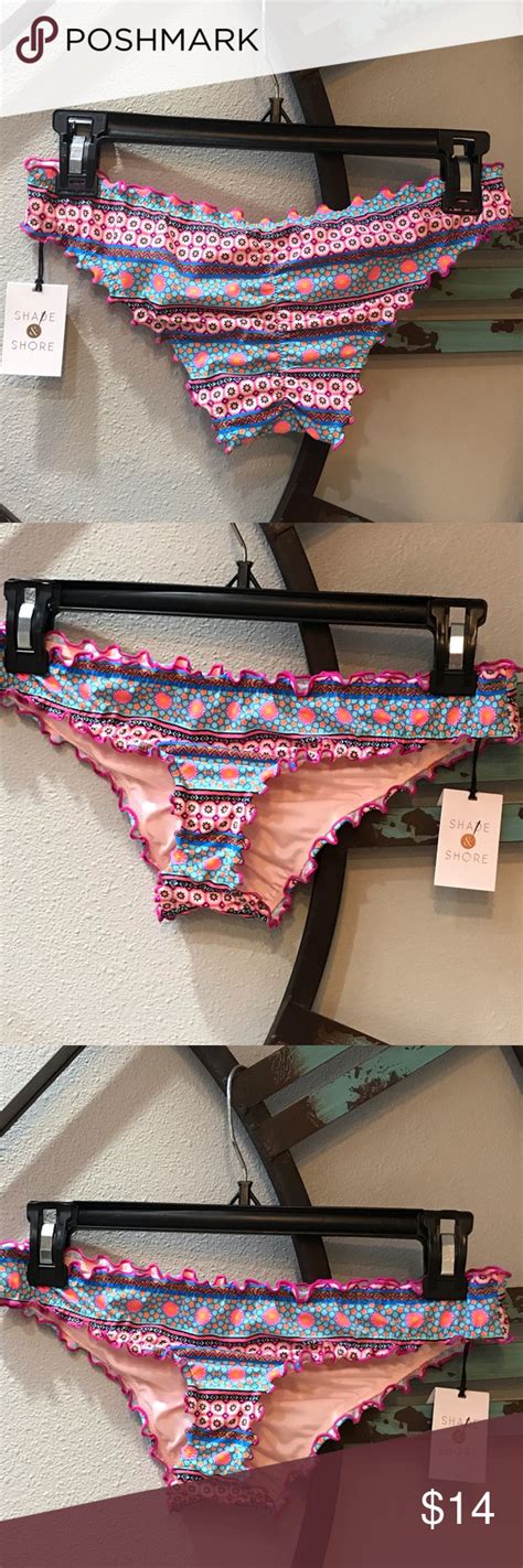 Shade And Shore Ruched Cheeky Bikini Bottoms Xs Cheeky Bikini Bottoms