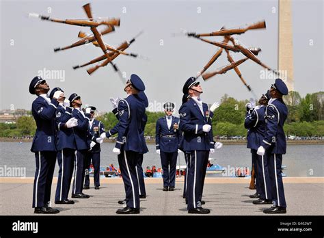 The United States Air Force Honor Guard Drill Team Stock Photo - Alamy