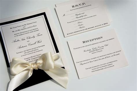 Black Tie Affair Wedding Invitations Jenniemarieweddings