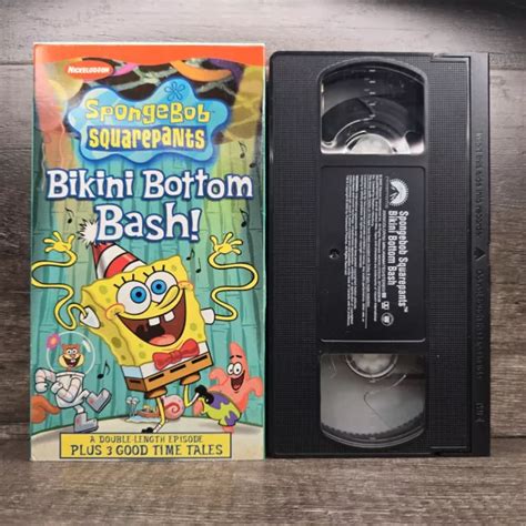 Spongebob Squarepants Bikini Bottom Bash Vhs Nickelodeon Episodes Picclick Ca