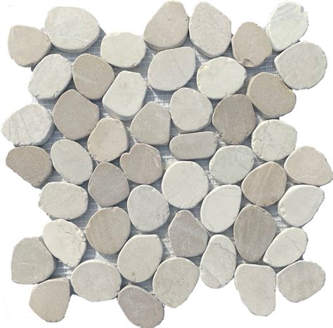 Komodo Sliced Round Pebbles Mosaic Tile Depot Mtd