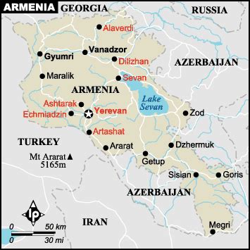 Armenia map EUROPE - Country map of Armenia