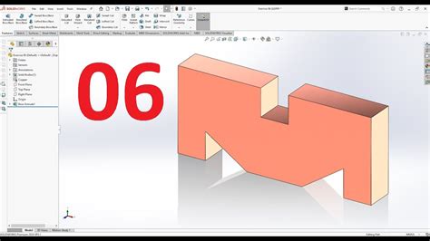 تمارين علي سوليدووركس 2024 تمرين رقم 06 Solidworks Exercise 06