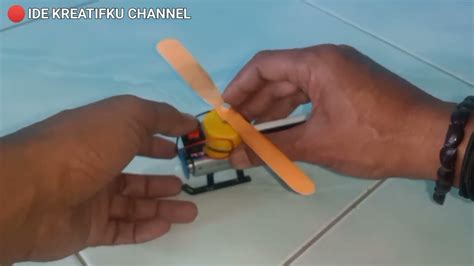 How To Make A Powered Helicopter With A Dc Motor Membuat Helikopter