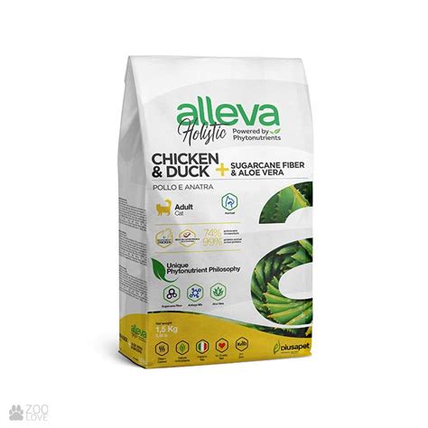 Купить корм Alleva Holistic Adult Cat Hairball Chicken & Duck для кошек ...