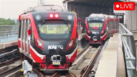 TANPA MASINIS PERDANA Naik LRT JABODEBEK Hari Pertama Baru