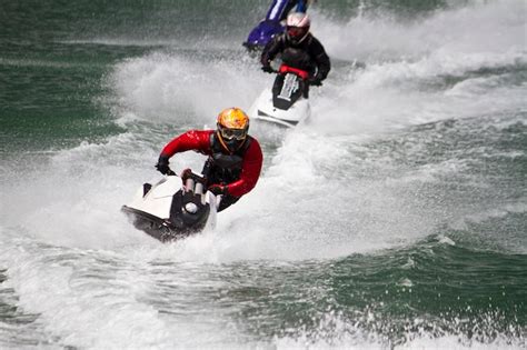 Premium Photo | Jet boat racing