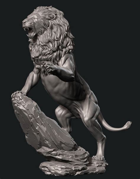 ArtStation - Lion Statue | Resources