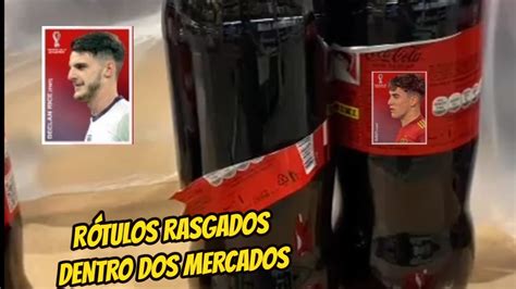 FIGURINHAS DA COCA COLA RÓTULOS RASGADOS DENTRO DOS MERCADOS