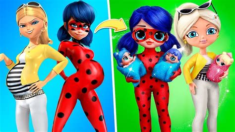 Quién es la mejor mamá Ladybug o Chloe 28 manualidades para LOL OMG