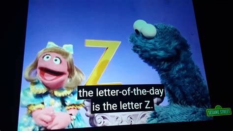 Sesame Street Cookies Letter Of The Day Z Youtube