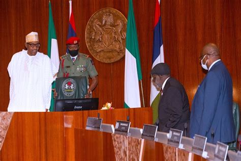 PHOTOS Buhari Swears Ariwoola In As Acting CJN The Nation Newspaper