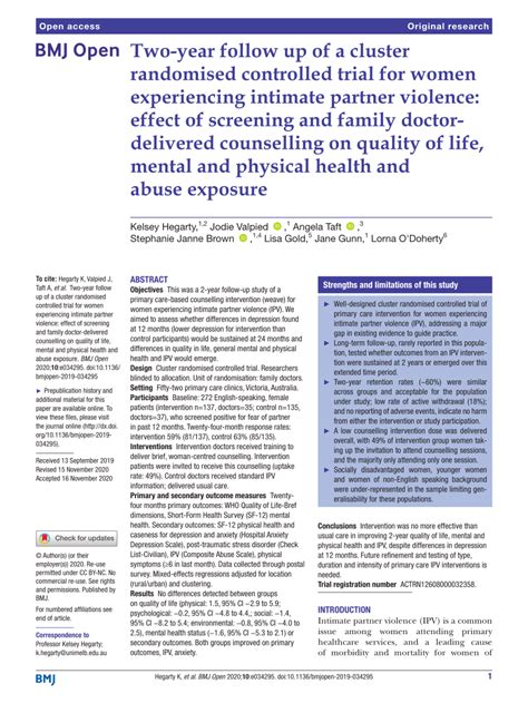 Pdf Two Year Follow Up Of A Cluster Randomised Controlled Trial For