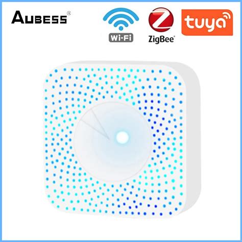 6 In 1 Tuya Zigbee WIFI Smart Air Box Detector CO2 Gas Sensor