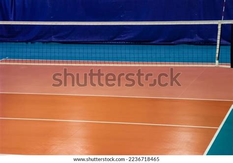 Volleyball Court Net Old School Gym Stock Photo 2236718465 Shutterstock