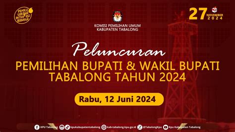 LIVE Peluncuran Pemilihan Bupati Wakil Bupati Tabalong Tahun 2024