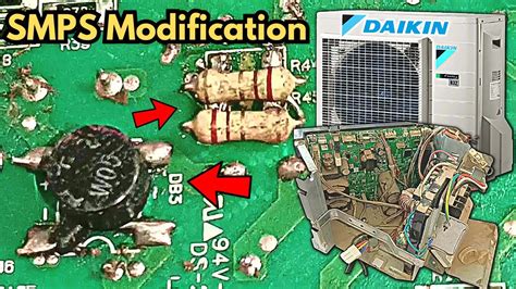 Daikin Mini Split AC Motherboard Fix For U4 Error Modification YouTube