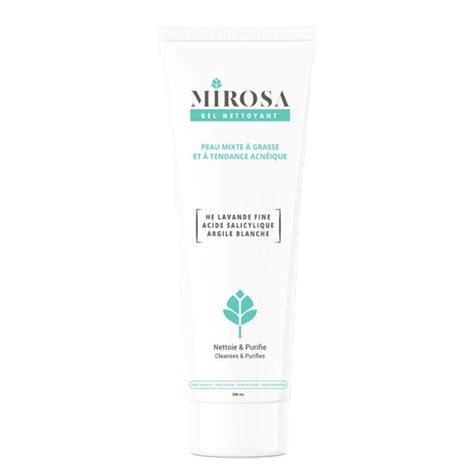 mirosa gel nettoyant peau mixte à grasse 200ml Paylesspara